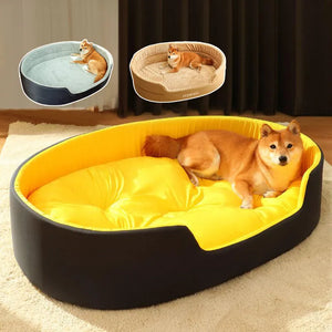 Plush Pet Dog Bed: Extra Large Four Seasons Universal Sofa Kennel for Big Dogs - Soft Warm Cat Bed