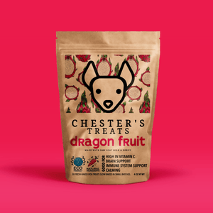 CHESTER'S DRAGON FRUIT DOG TREATS GOOD FOR BRAIN SUPPORT & PROBIOTICS