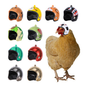 Pet Bird Chicken Helmet Small Pet Bird Hard Hat Birds Quails Pigeons Hat Headgear Pet Bird Helmet DIY Cartoon Character Helmet